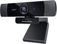 AUKEY Webcam 1080P Full HD mit Stereo Mikrofon, PC Kamera für Video Chat und Aufnahme, Kompatibel mit Windows, Mac und Android