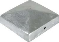T&J Pfostenabdeckung aus Metall 7 x 7 cm Pyramide Feuerverzinkt