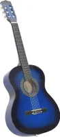 vidaXL Klassikgitarre für Anfänger und Kinder Blau 3/4 36"