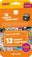 TIGERTONES - TICKET 12 MONATE - Tigermedia Ticket