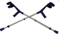 Unterarmkrücke Alu blau 2 St