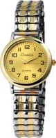 Classix 1700011-001 Analog Damenuhr Metallzugband bicolor