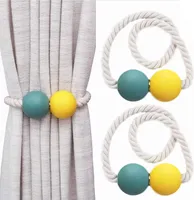 Vorhang-Raffhalter, magnetisch, (2 Stück), dekoratives magnetisches Kugelseil