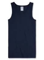 Sanetta Jungen Unterhemd - Shirt ohne Arme, Tank Top, Basic, Organic Cotton, dunkelblau 188 (15-16 Years)