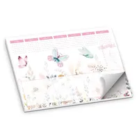 itenga Schreibtischunterlage Schmetterling DIN A2 50 Blatt