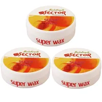 3x Sector Hairmate Super Wax Strong 150ml Haarwachs Hair Wax Pfirsichgeruch
