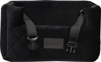 Hundesitz Autositze Autokörbchen Hundeautositz Autositz für Hunde Kunstleder Velvet Schwarz M