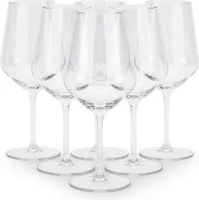 WEINGLÄSER 530 ml Glas Rotweingläser Weinkelche 6er SET RUBIN