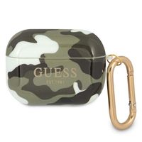 Guess GUAPUCAMA pouzdro na AirPods PRO khaki Camo Collection