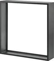 Kaminholzregal Firewood schwarz 155x155x35 cm