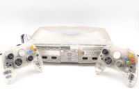 Microsoft Xbox Classic Konsole Crystal Edition + 2 Stk. Original Xbox Controller S