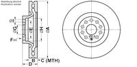 2x Bremsscheibe belüftet Ø 340 mm Vorne (24.0130-0225.1) Bremsscheiben Vorne von ATE (Set24.0130-0225.1) Bremsanlage Bremsscheibenset, Scheibenbremse, Satz, Bremsscheibensatz