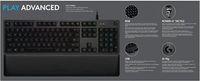Logitech G G513 CARBON LIGHTSYNC RGB Mechanical Gaming Keyboard, GX Brown, Volle Größe (100%), USB, Mechanischer Switch, RGB-LED, Karbon