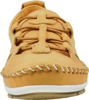 Gemini 003115-01 Damen Ballerina Slipper Mokassins Leder, Größe:39 EU, Farbe:Gelb