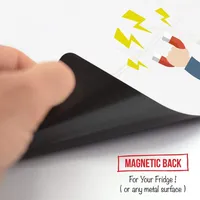 Magnetisches Whiteboard Kühlschrank, Whiteboard Folie Magnetisch Memotafel Abwischbar Klein Magnetfolie Weiß ,(12*8 Zoll)