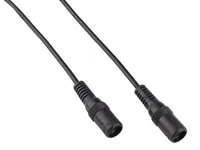 Niedervolt Verbindungskabel (DC-Hohlbuchse auf DC-Hohlbuchse), 12V, 5,5x2,5mm, 50 cm, schwarz