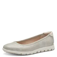 s.Oliver Damen Ballerina sportlich Slip-On 5-22100-42, Größe:37 EU, Farbe:Beige