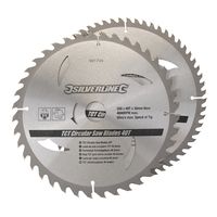 SILVERLINE Hartmetall-Kreissägeblatt 2 Stück  250 mm 991704