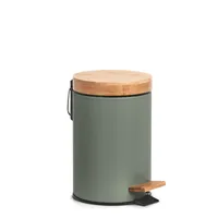 Zeller Present Treteimer - Salbeigrün / Bambus - 3 Liter