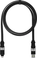 Rolling Square inCharge X Max | Univerzálny kábel pre iPhone, Android, USB C a ďalšie zariadenia - čierny