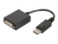 DIGITUS Adapterkabel DisplayPort - DVI-I 0,15 m schwarz