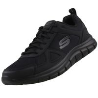 Skechers Track Herren Low Sneaker Schwarz Schuhe, Größe:43