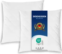 2er Set Kissen Dekokissen, 60x60 cm, kochfest