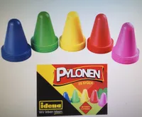 25 Idena Spielzeug-Pylone mehrfarbig 8,0 cm