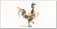 Coloray Küchenrückwand 100x50 Spritzschutz aus Glas - Tiervogelschwanz