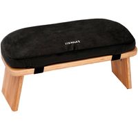 Zen Power Yoga Bench, klappbare Yoga Bank aus Holz -grau
