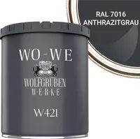 Holzlack Holzfarbe Holzschutzfarbe Möbellack MATT W421 Anthrazitgrau änhl. RAL 7016 - 750ml