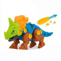 DIY Dinosaurier Spielzeug passt für Kinder Jungen im Alter von 3-6 Dinosaurier Spielzeug mit 9 Sender/Elektrobohrmaschine/Schraubendreher Panacare Dinosaurier Montage Spielzeug mit Aufbewahrungsbox
