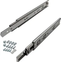SOTECH 1 Paar (2 St.) Schubladenschienen Vollauszug Länge 650 mm Tragkraft 45 kg Höhe 45 mm inkl. Schraubenset