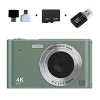 ZELURXX 64GB CCD Retro Kamera, Momente jederzeit festhalten, mit 16-fach Zoom, 2,4 Zoll Display, HD-Qualität, Vintage-Filter, Kinderkamera