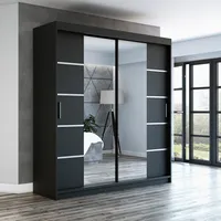 Schwebetürenschrank Kleiderschrank ERA  200 cm Schrank Garderobe Spiegel.Verschiedene Farben (Weiß, Schwarz, Somona). Möbel vom Hersteller!