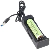 Akumulator litowo-jonowy Panasonic 18650 o pojemności 3400 mAh z obwodem zabezpieczającym i szybką ładowarką