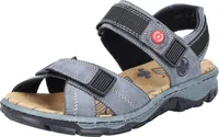 Rieker Damen Trekking Sandals 68851-14 blaugrau Kunstleder Gr.41