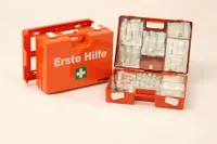 Erste-Hilfe-Koffer - MULTI Orange mit Druck 2 Farbig Inhalt nach DIN 13157
