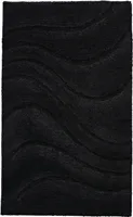 Teppich La Ola Schwarz 60x90 cm