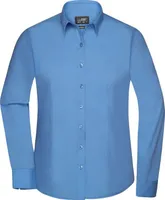 Klassisches Shirt aus pflegeleichtem Mischgewebe aqua, Gr. XS