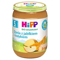 Hipp Organická tekvica s jablkami a morčacím mäsom po 5 mesiacoch 190 G