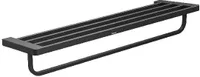 Ravak 10° - Ablage mit Handtuchhalter, 630 mm, Schwarz X07P563
