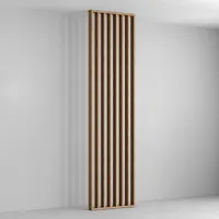 HEXIM Raumteiler Lamellenwand 275x58cm MDF Raumtrenner Trennwand - freistehende Holzlamellen Innendekoration - moderne Raumgestaltung Lamellen-Sichtschutz (Saragossa Eiche)