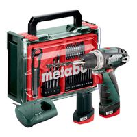 Metabo Akku-Bohrschrauber Mobile Werkstatt PowerMaxx BS Basic Set 12V + 2xAkku 2 Ah (600080710)