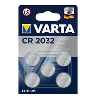 VARTA Lithium Knopfzelle CR2032, ersetzt DL2032 IEC CR2032 5er Blister