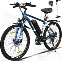HITWAY Elektrofahrrad, MTB 26 * 2,1City-E-Bike für Erwachsene, mit abnehmbarer 36V12Ah Lithiumbatterie , Heckmotor 432 Wh, 7 Gang, Reichweite35–90 km