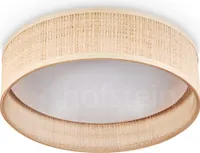 Stazzona dimmbare Deckenlampe aus Rattan/Kunststoff in Natur/Weiß