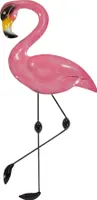 Wanddeko Flamingo Metall Deko Vogel Ziervogel Bild Kranich Figur Skulptur Hänger