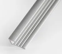 dedeco Aluminium Profil Abschlussprofil Endprofil Verbindungsprofil Alu 200cm für 3mm Duschrückwände Wandverkleidung Rückwände