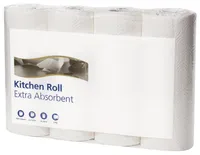 120270 Haushaltsrollen - 2-lagig, geprägt, hochweiß, Rolle mit 64 Blatt, 4 Rollen pro Pack